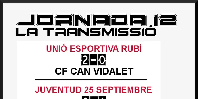 A PEU DE CAMP - JORNADA 12 - UE RUBÍ & VEINTI