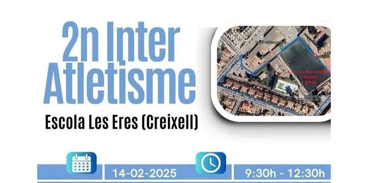 Creixell fomenta l’esport en família amb la II Inter Atletisme de l’Escola Les Eres