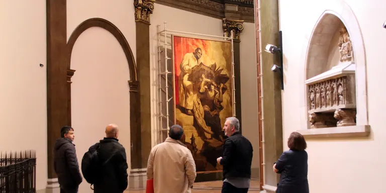 Els murals dels quatre evangelistes de Josep Maria Sert tornen a lluir a la catedral de Vic 86 anys després