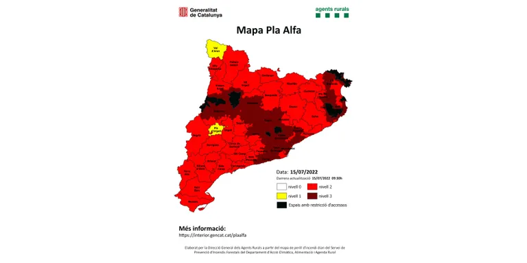 El conseller Elena demana la màxima col·laboració ciutadana davant la intensificació de l'onada de calor generalitzada i l'alt risc d'incendi el cap de setmana