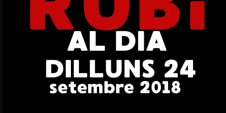 RUBÍ AL DIA dilluns 24 SETEMBRE