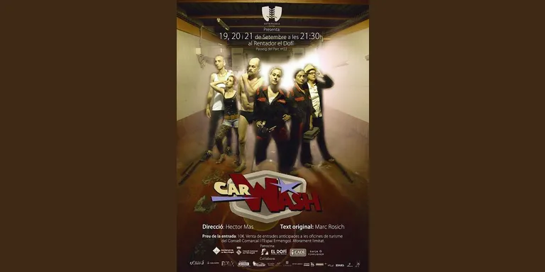 Estripagecs Teatre estrena l'obra 'Car Wash' al centre de rentat El Dofí