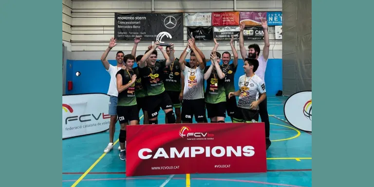 El sènior B masculí del Vòlei Arenys es proclama campió de Catalunya