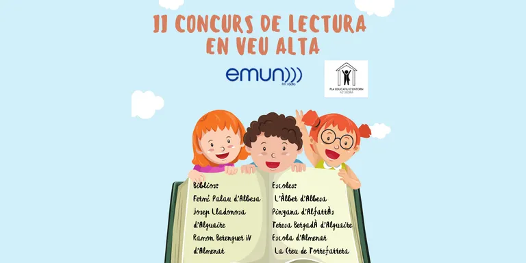 L'Escola Teresa Bergadà d'Alguaire guanya el II CONCURS DE LECTURA EN VEU ALTA D’EMUN FM RÀDIO