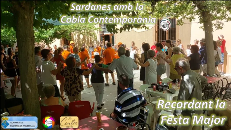 Sardana "Coti x Coti" amb la Cobla Contemporània, a la Festa Major de Sant Pere de Riudebitlles.