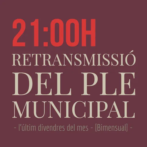 Transmissió del ple municipal