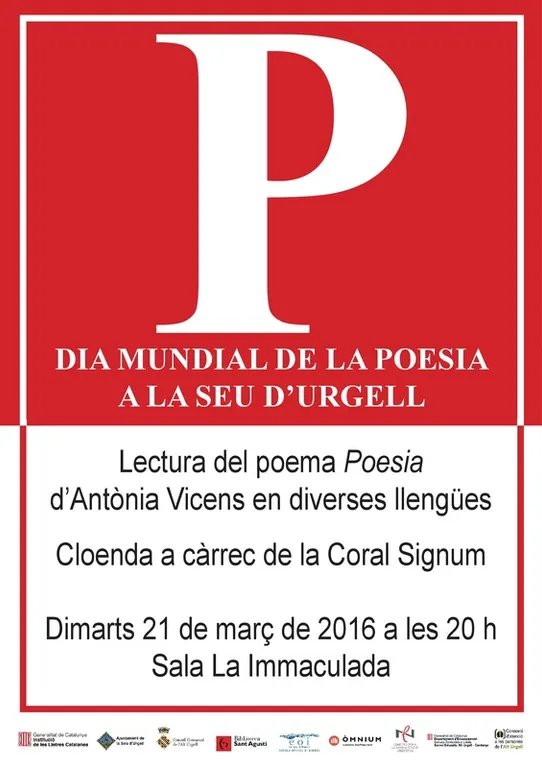 La Seu commemora el Dia Mundial de la Poesia