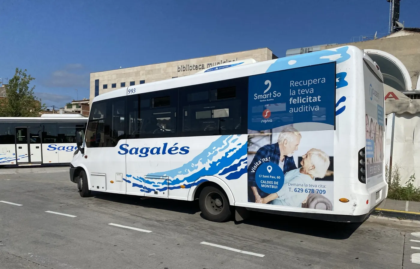 Els autobusos de l’empresa Sagalés que operen a Caldes ja tenen operatiu el sistema de la T-Mobilitat