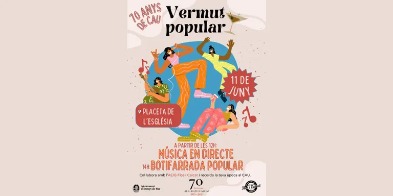 El Cau Flos i Calcat fa un vermut popular per celebrar el 70è aniversari