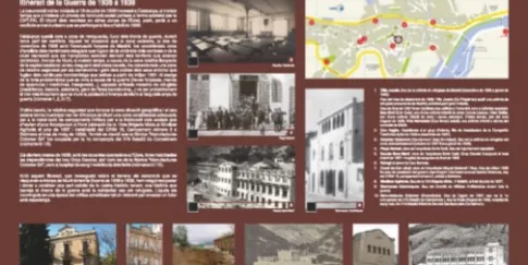 Arenys de Munt estrena un plafó amb un itinerari sobre la Guerra de 1936 a 1939