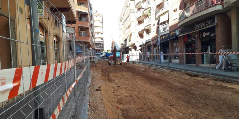 Bon balanç del primer mes d'obres al carrer Lleida