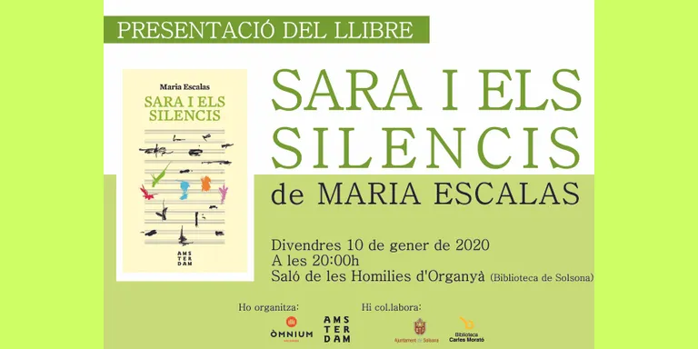 L'escriptora i músic Maria Escalas presenta a Solsona la seva segona novel·la