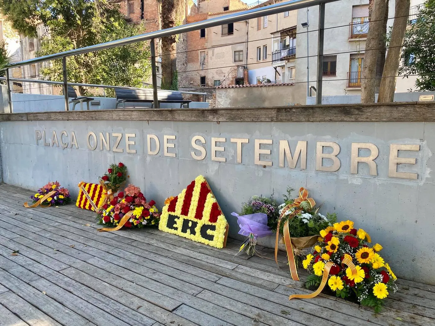 L'Ajuntament commemora la Diada de Catalunya amb mesures de seguretat sanitària