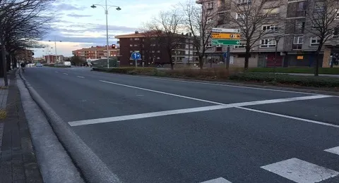 COMIENZA LA OBRA DEL BIDEGORRI EN LA AVENIDA LETXUNBORRO