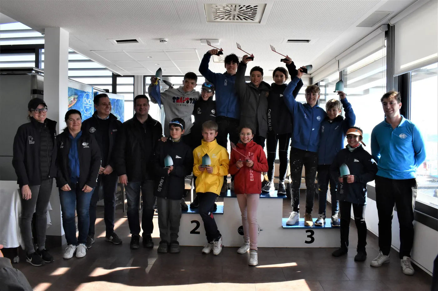 Quatre esportistes del Nàutic Cambrils pugen al podi a la regata Territori Mestral del club