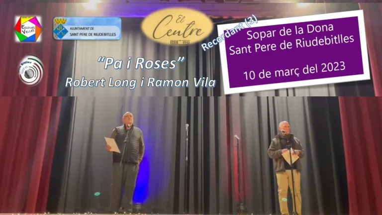 Recordant el “Sopar de la Dona” (3) del divendres 10 de mars: “Pa i Roses” i el Dia Internacional de la Dona per Robert Long i Ramon Vila.