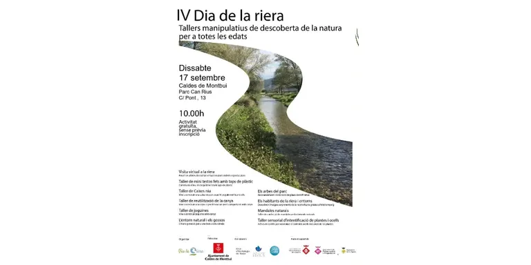 La 4a edició del Dia de la Riera acostarà aquest entorn natural als participants a través d'una desena de tallers