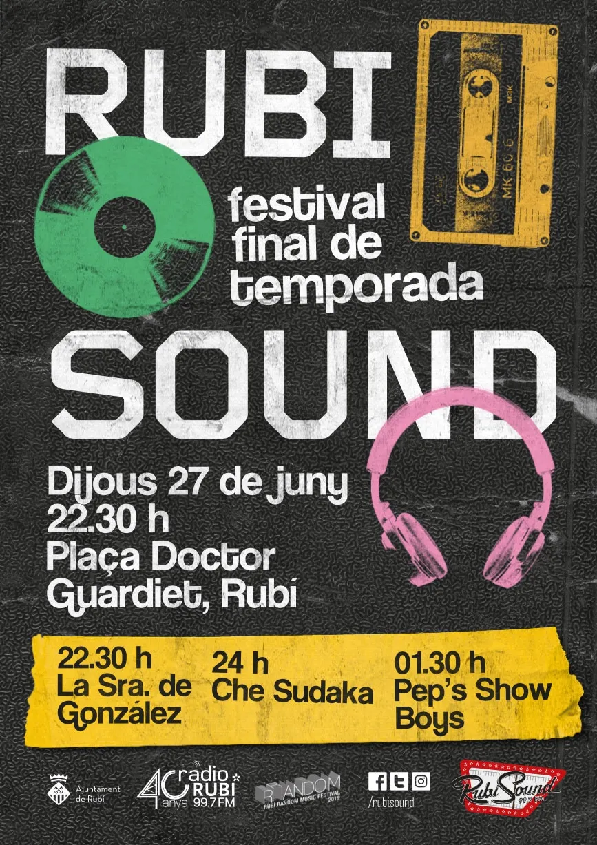 RUBISOUND festival 2019 Cartell gran
