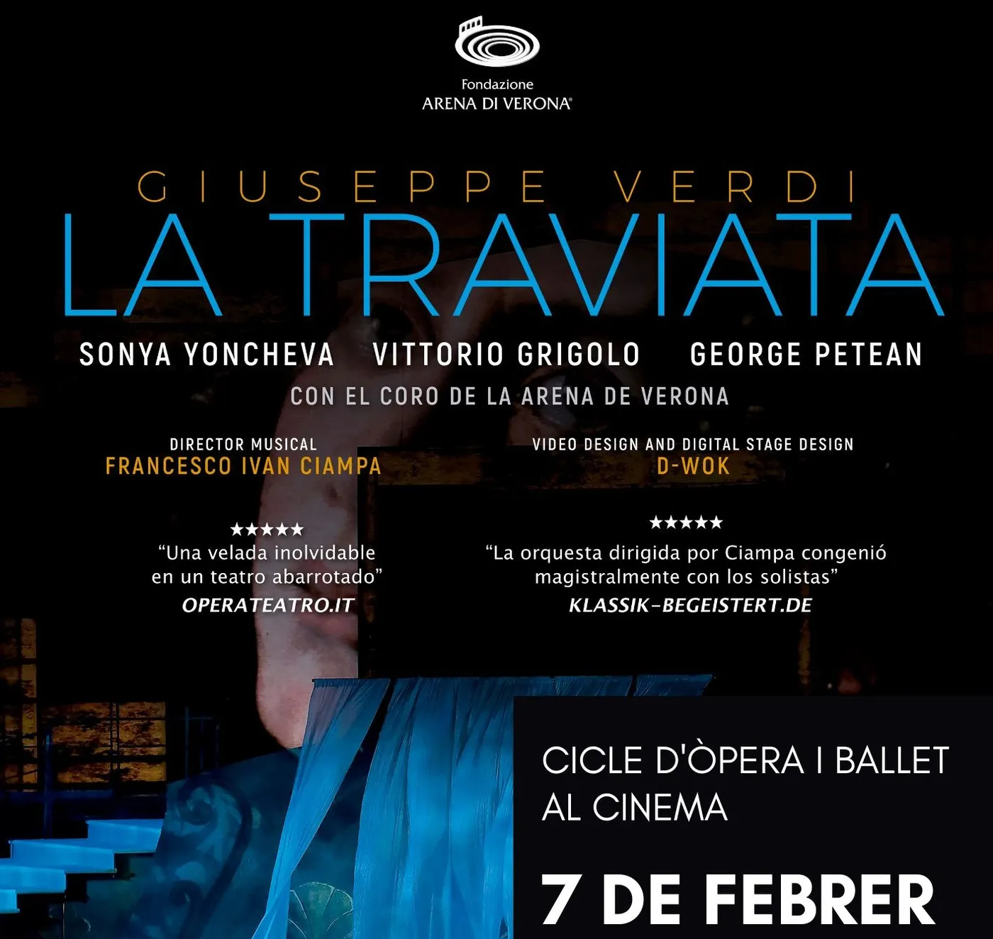 El cinema Rambla de l’Art programa l’òpera ‘La Traviata’ aquest dimarts 7 de febrer