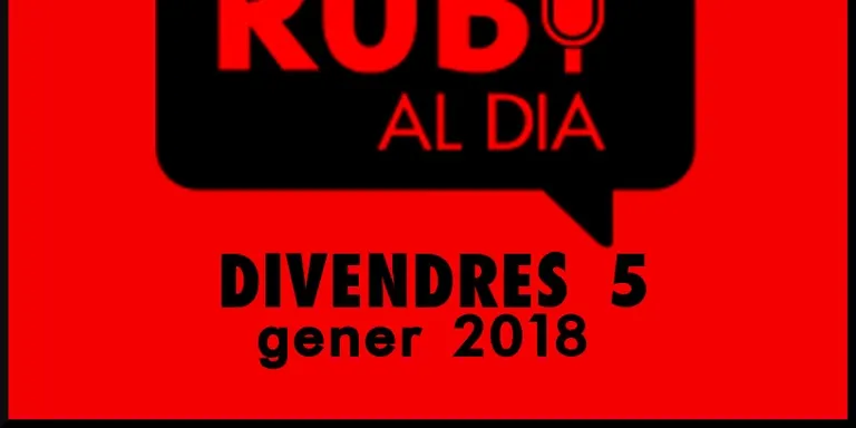 RUBÍ AL DIA divendres 5 GENER 2018