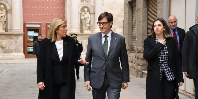 Visita institucional de Salvador Illa a Valls