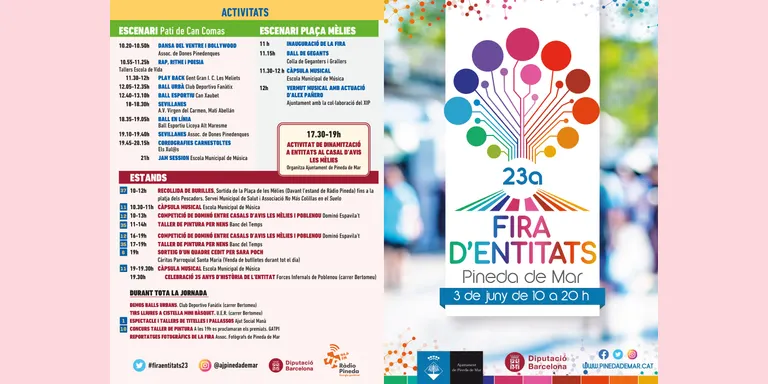 Dissabte arriba la nova edició de la Fira d'Entitats a la Plaça de les Mèlies