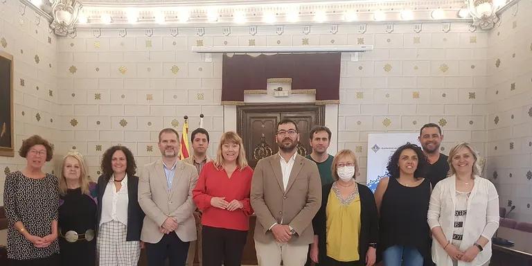 Visita institucional de la consellera de Cultura, Natàlia Garriga, a l'Ajuntament de la Seu d'Urgell