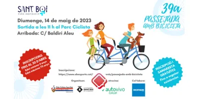 Torna la 39ª Passejada amb Bicleta de Sant Boi!