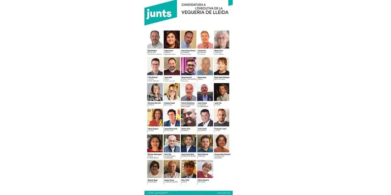 Tres membres del Solsonès a l'executiva de Junts a la Vegueria de Lleida