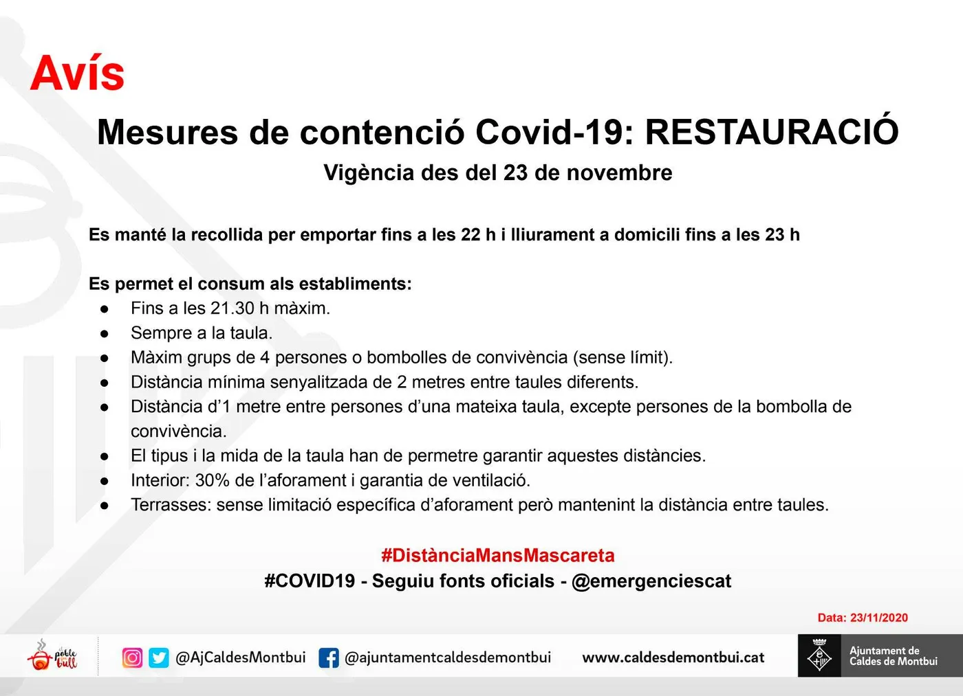 Bars i restaurants reobren a Caldes en el primer dia de desescalada