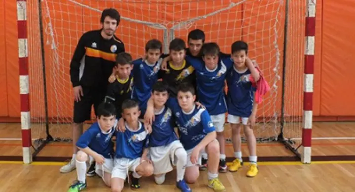 Equip benjamÃ­ del Futsal (foto: Futsal Arenys) 