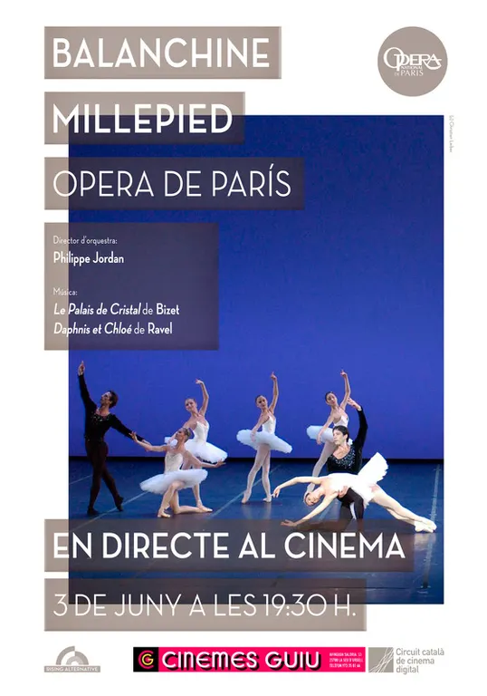 Cinemes Guiu emet 'Balanchine Millepied' des de l'Òpera de París