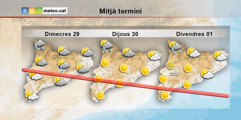 Avís per onada de fred al Pirineu i al conjunt de Catalunya