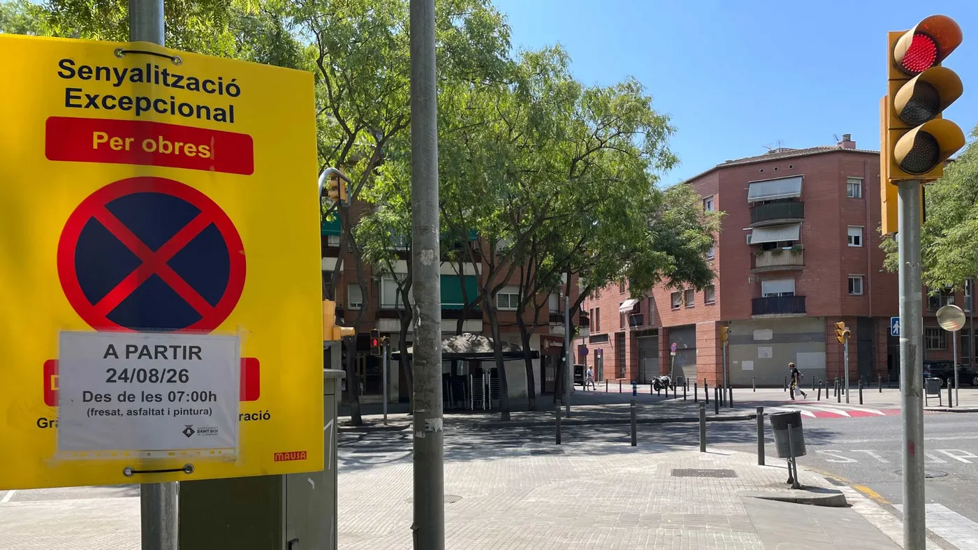 Les obres del carrer Girona alteren cinc línies d’autobús fins al 4 de setembre