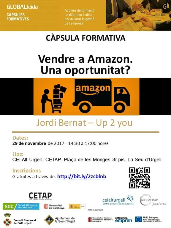 Càpsula formativa per a empreses de l'Alt Urgell sobre la venda a Amazon