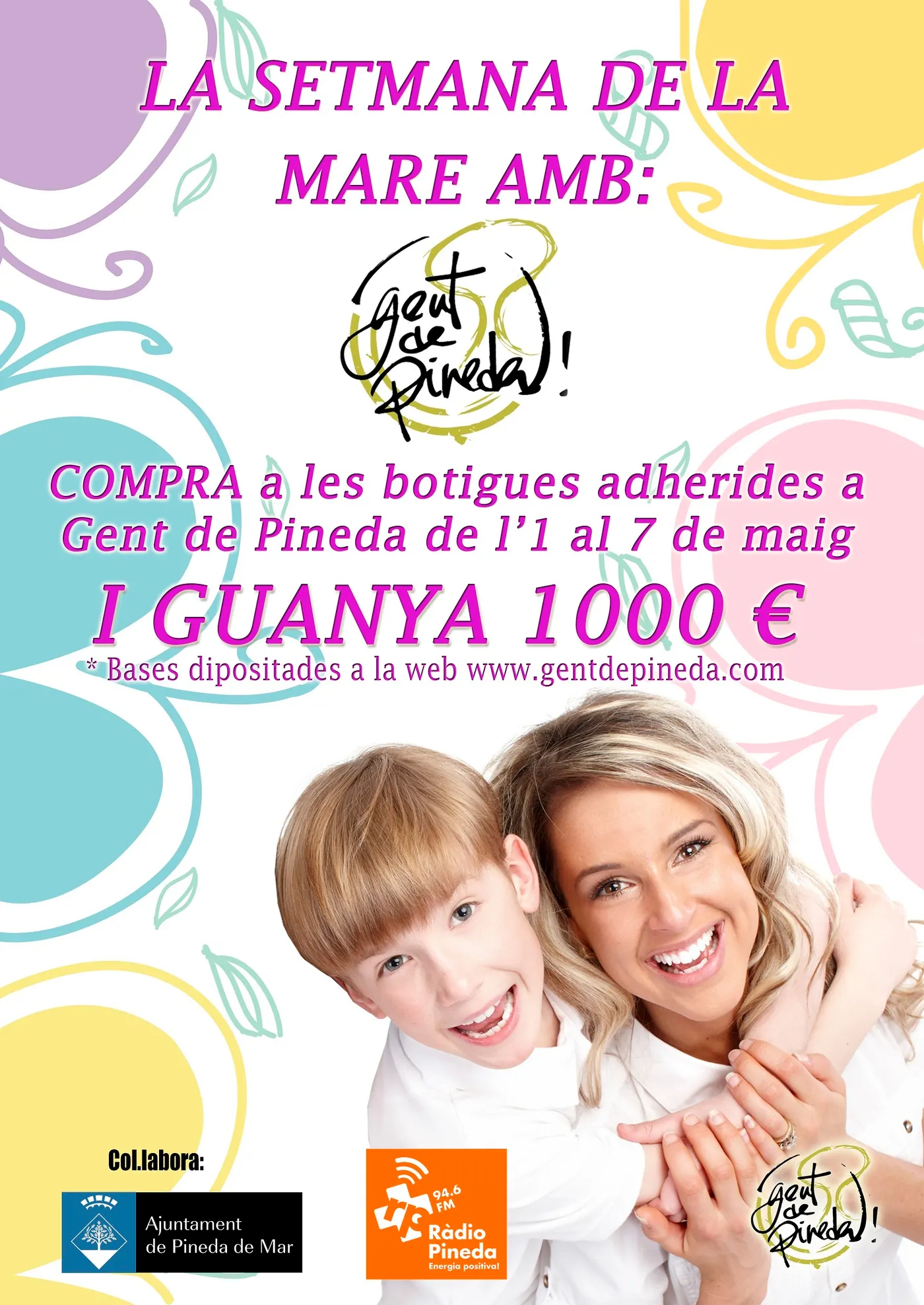 Gent de Pineda sorteja 1000 en compres amb motiu de la setmana del Dia de la mare