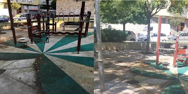 Acció de neteja a fons en places del municipi de la Seu d'Urgell