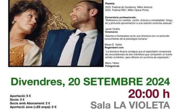 El Cineclub Link Altafulla proposa 'Slow' com a pel·lícula del mes per gaudir aquest divendres a La Violeta