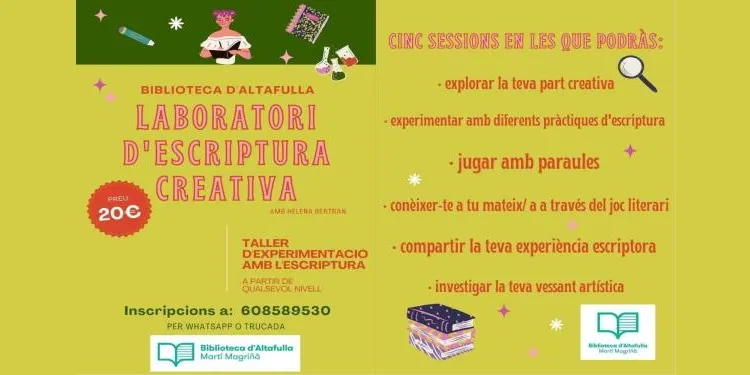 La Biblioteca d'Altafulla inicia un laboratori d'escriptura per a tots els públics
