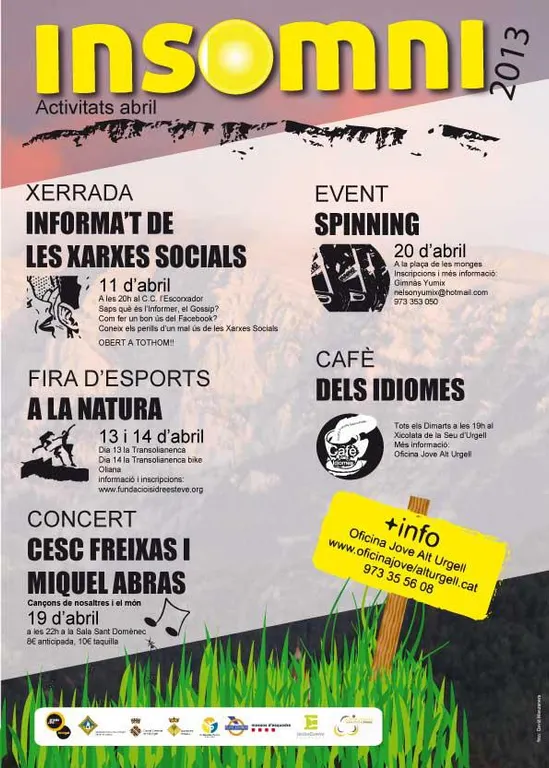 Xarxes socials, esports, música i idiomes, a la programació d'Insomni de l'Alt Urgell