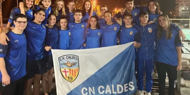 El CN Caldes s’enduu 12 medalles de la Copa Catalana Absoluta de Natació