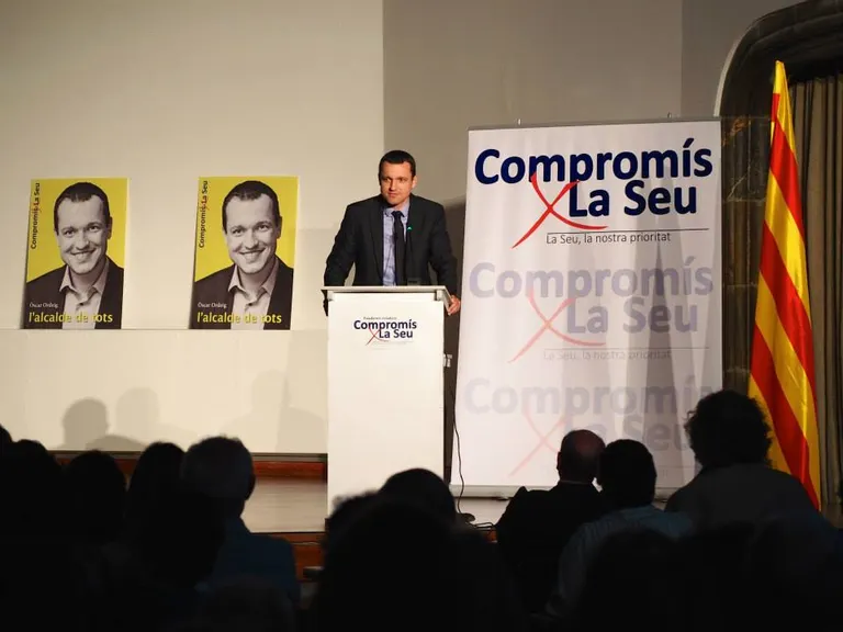 Òscar Ordeig demana en l'acte central de campanya 'un canvi per a la Seu'