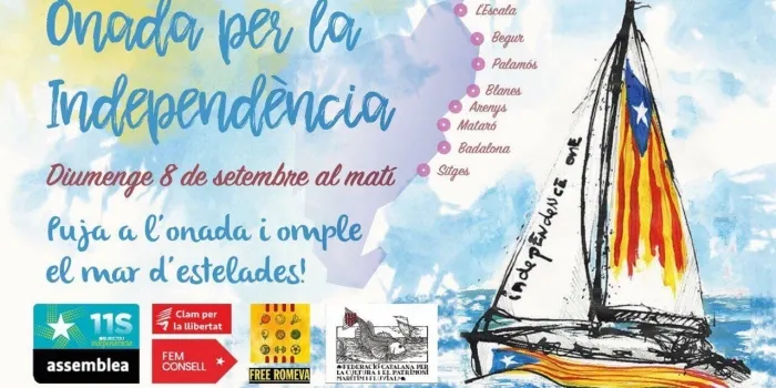 Arenys participa en l'Onada per la Independència