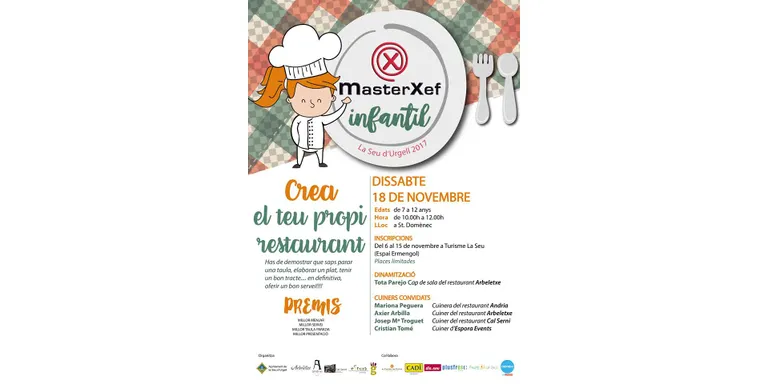 S'obren les inscripcions per al tercer 'Masterxef Infantil' de la Seu