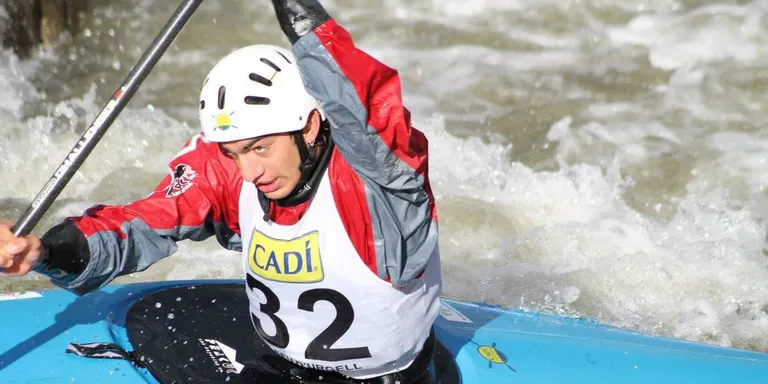 Domini del Cadí Canoë-Kayak a la Copa Catalana d'eslàlom disputada a la Seu