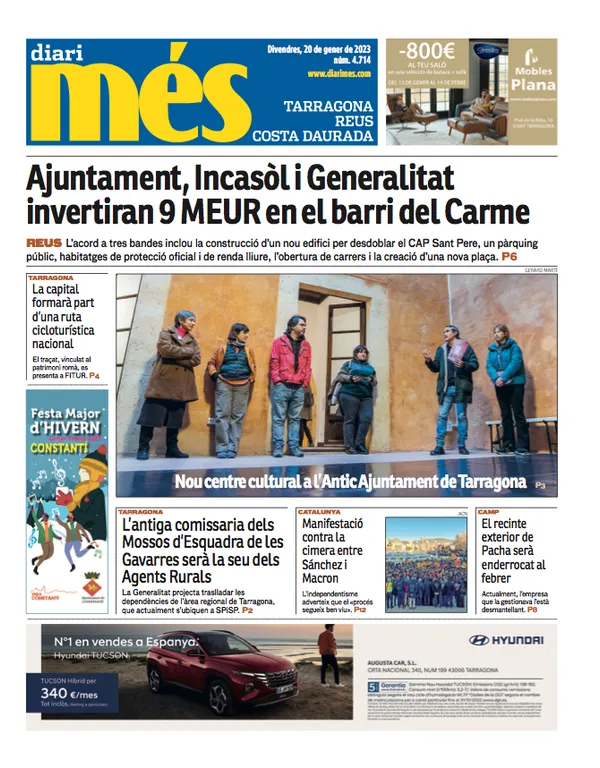 Consulta les portades dels diaris d'aquest 20 de gener