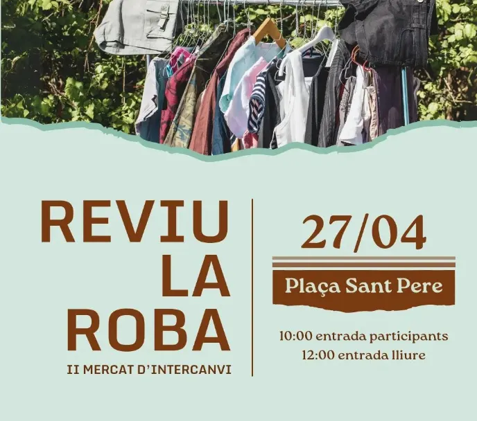 Obert el període de recollida per a la 2a edició de Reviu la roba