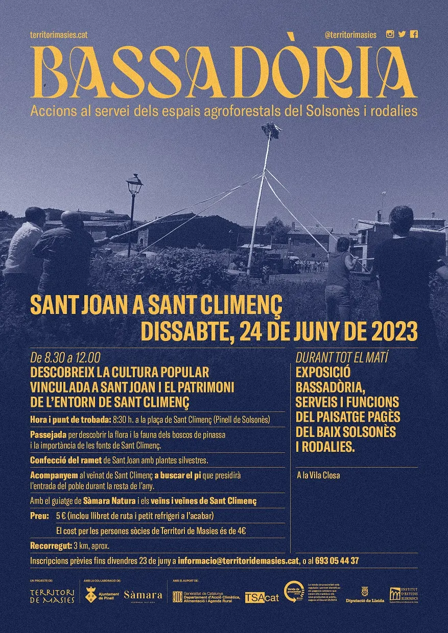 <strong>Territori de Masies tanca les rutes interpretatives del projecte Bassadòria a Sant Climenç</strong>
