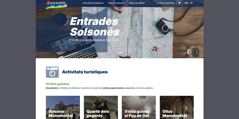 La plataforma de venda d'entrades en línia del Patronat de Turisme serà gratuïta durant tot el 2021