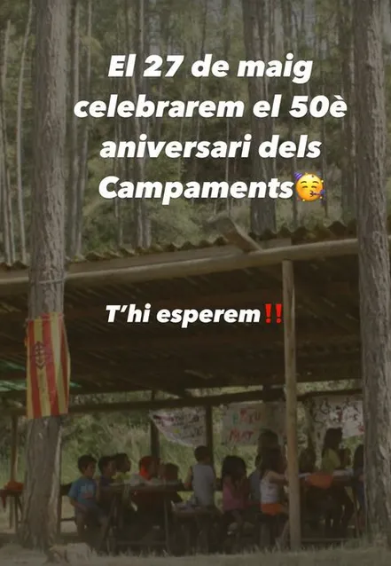 <strong>L'Esplai Riallera posa en marxa una campanya de mecenatge per renovar el porxo del campament de la Ribera Salada</strong>